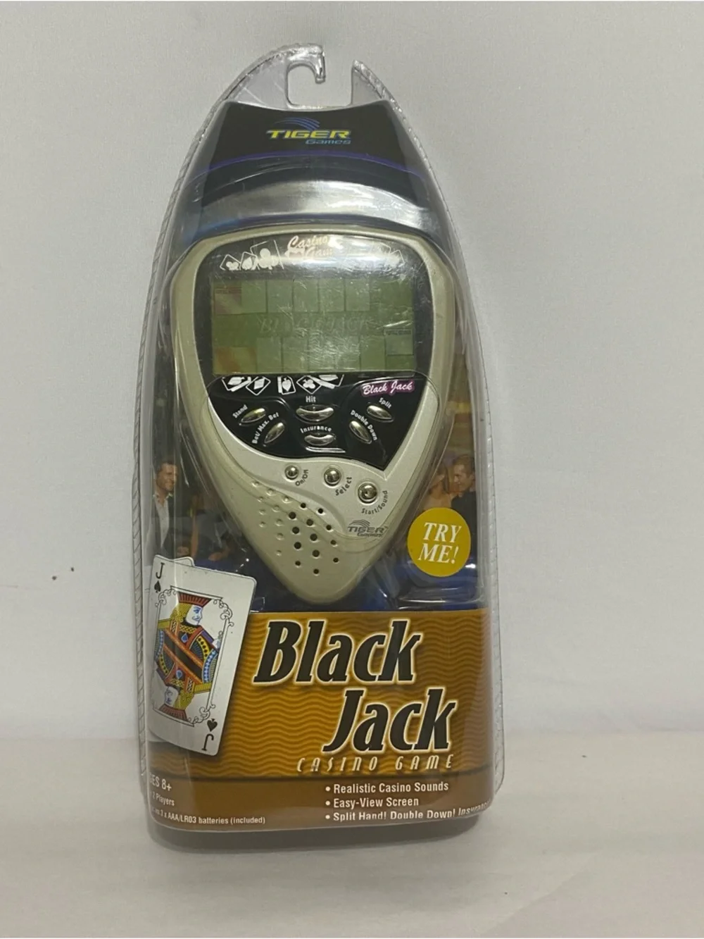 Vintage Tiger Black Jack 59345 Casino Electronic Handheld Game Brand New Sealed